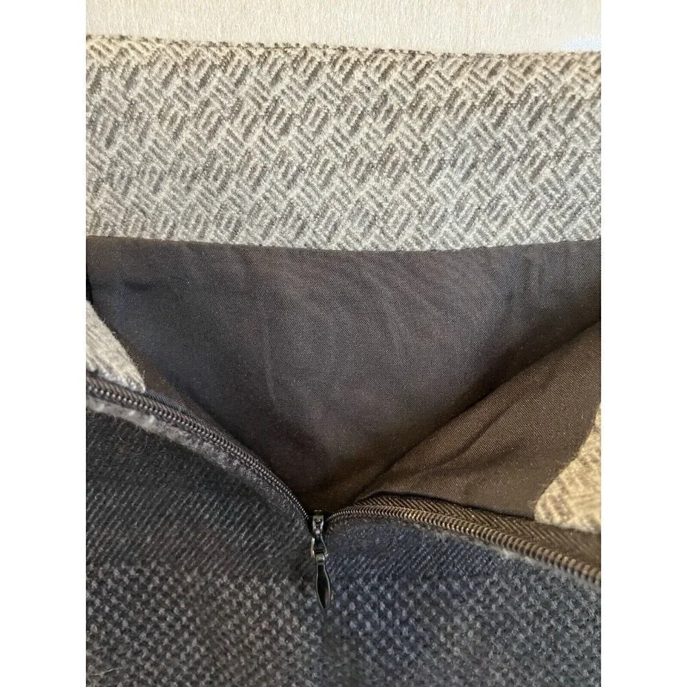 Amanda and Chelsea Nordstrom Women's Black & Gray Ombré Tweed Skirt, Size 8
